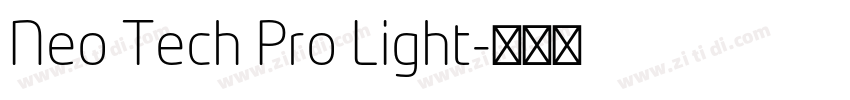 Neo Tech Pro Light字体转换